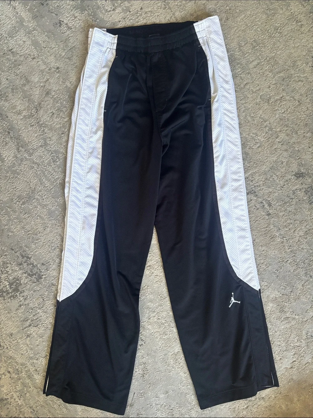 Vintage Y2K Jordan break away button up Track Pants with White Mesh